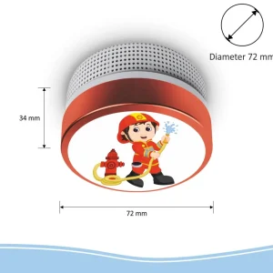 Rookmelders*ELRO Kids Rookmelder Brandweerman Met 10 Jaar Batterij (Fs8110)