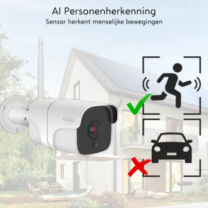 IP Camera*ELRO Outdoor Wifi Ip Beveiligingscamera Met Bewegingsmelder En Nachtzicht – Full Hd 1080P Bewakingscamera – Ip66 Waterdicht (Co7000)