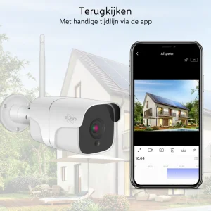 IP Camera*ELRO Outdoor Wifi Ip Beveiligingscamera Met Bewegingsmelder En Nachtzicht – Full Hd 1080P Bewakingscamera – Ip66 Waterdicht (Co7000)