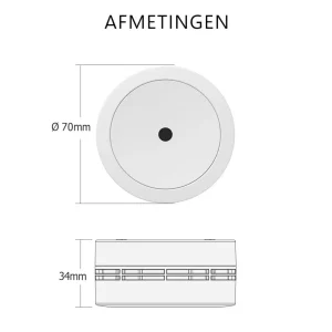 Rookmelders*ELRO Rookmelder - Compact Design Met 10 Jaar Batterij - Geschikt Voor In Caravan, Camper En Boot - 2 Pack (Fs7810)