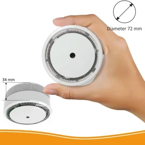 Rookmelders*ELRO Rookmelder Compact Design 10 Jaar Batterij - Voldoet Aan En 14604 - 6 Stuks (Fs8010)