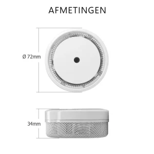 Rookmelders*ELRO Rookmelder Compact Design Met 10 Jaar Batterij (Fs8010)