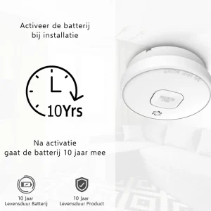 Rookmelders*ELRO Rookmelder Met 10 Jaar Batterij - 6 Stuks (Fs2010)