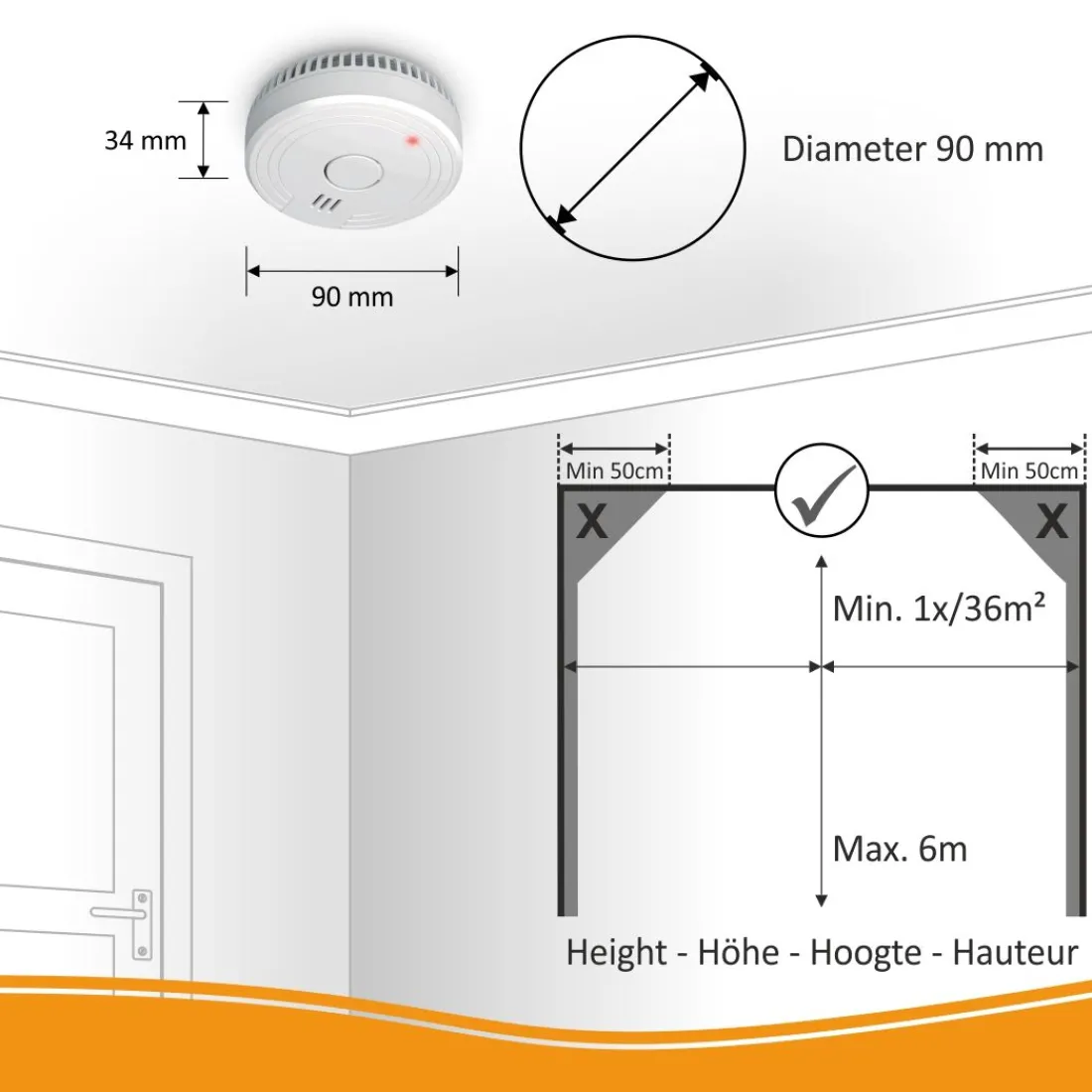 rookmelder_met_magneet_mo_3.webp Rookmelders*ELRO Rookmelder Met Magneet Montage - 5 Jaar Batterij - 2 Pack (Fs1805M)
