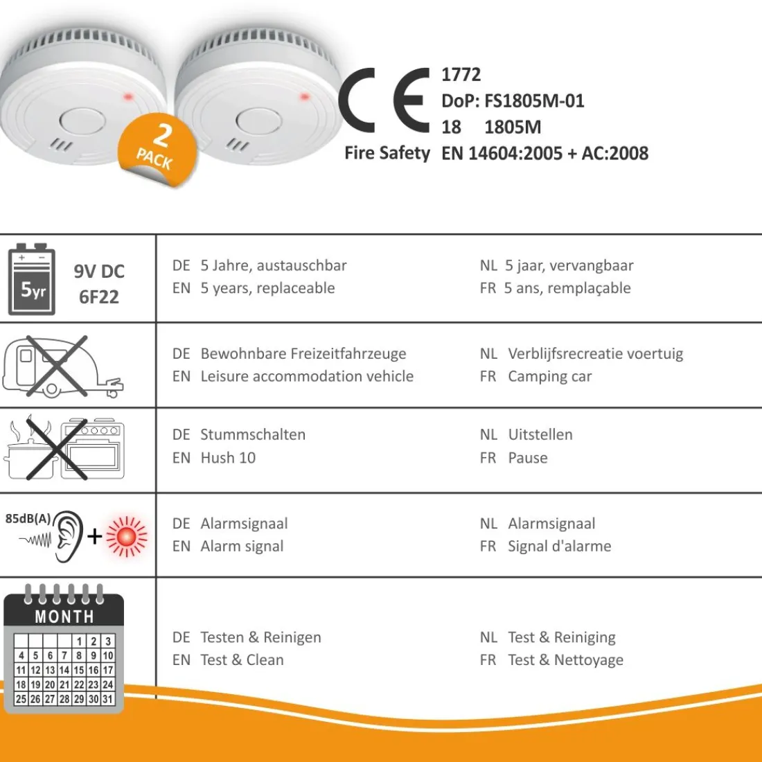 rookmelder_met_magneet_mo_5.webp Rookmelders*ELRO Rookmelder Met Magneet Montage - 5 Jaar Batterij - 2 Pack (Fs1805M)