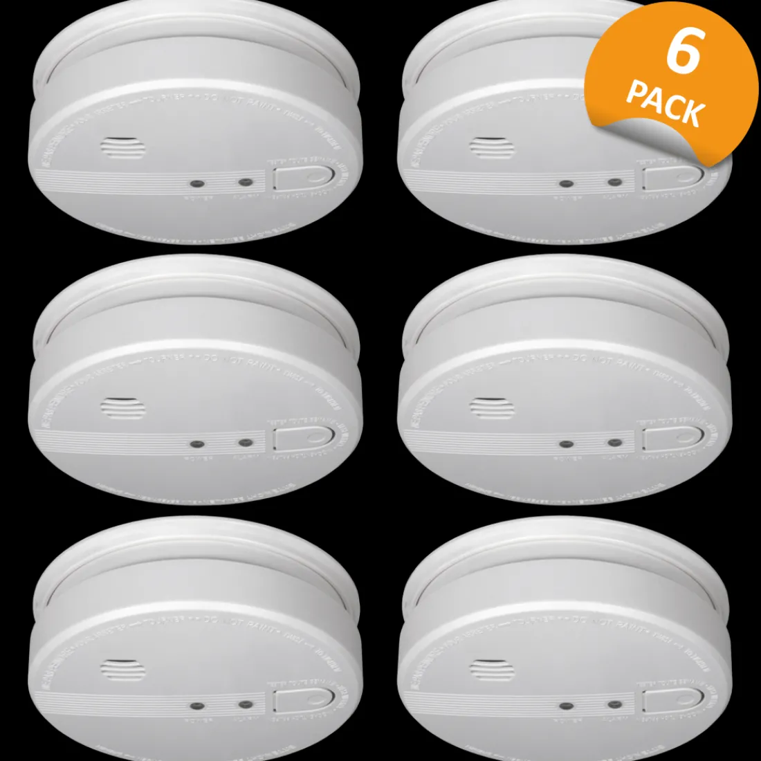 rookmelder_v___jaar_backu_0.webp Koppelbare rookmelders | Rookmelders*ELRO Rookmelder 230V - 5 Jaar Back-Up Batterij - 6 Pack (Fs1105P)