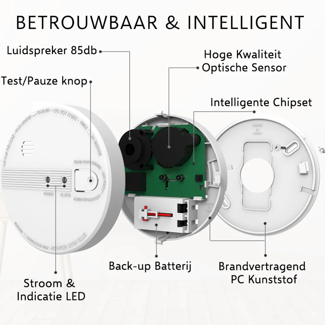 rookmelder_v___jaar_backu_7.webp Koppelbare rookmelders | Rookmelders*ELRO Rookmelder 230V - 5 Jaar Back-Up Batterij - 6 Pack (Fs1105P)