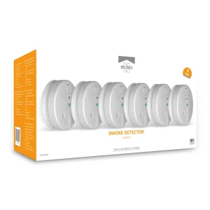 Koppelbare rookmelders | Rookmelders*ELRO Rookmelder 230V - 5 Jaar Back-Up Batterij - 6 Pack (Fs1105P)