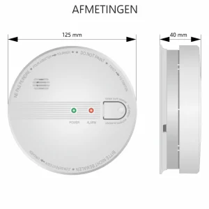 Koppelbare rookmelders | Rookmelders*ELRO Rookmelder 230V Koppelbaar - 10 Jaar Back-Up Batterij (Fs1110P)