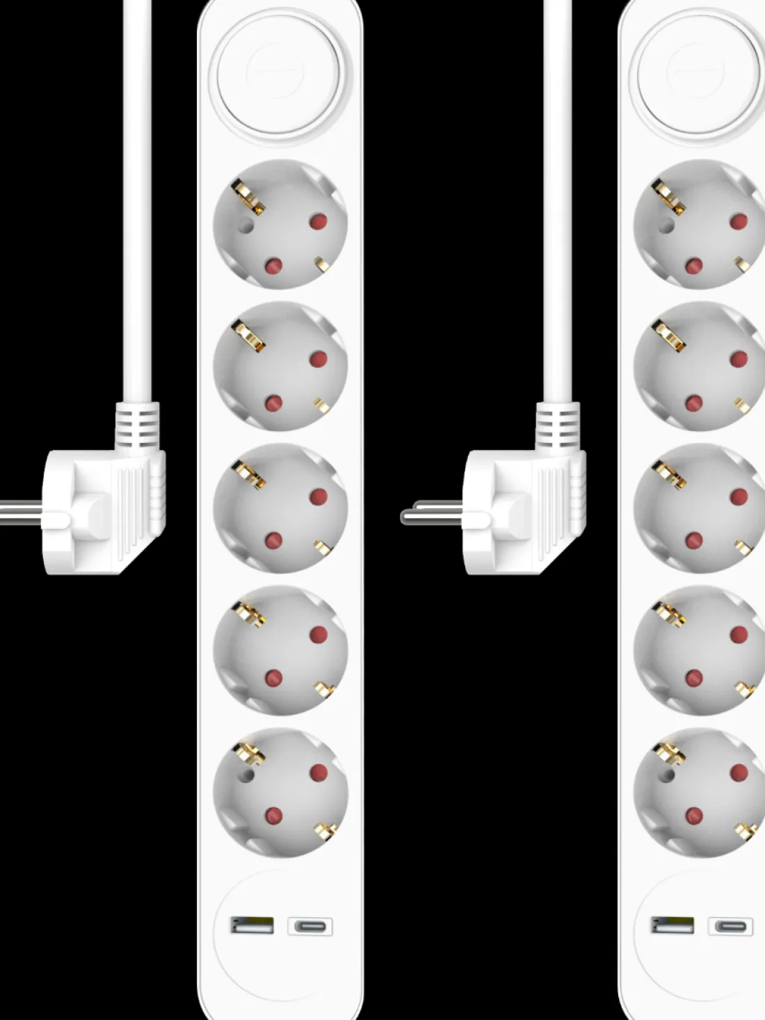 stekkerdoos_voudig_met_m__0-1.webp Elektra*ELRO Stekkerdoos 7-Voudig Met 1,5M Snoer En Schakelaar – 5X Stopcontact + Usb + Usb-C – Kinderbeveiliging – Randaarde Stekker – Max. 3680W – Tuv Getest | 2-Pack (Es305)
