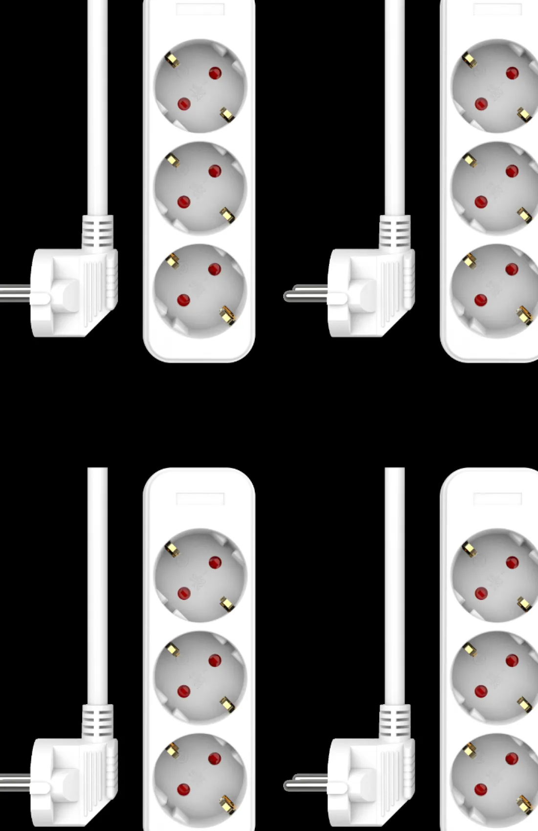 stekkerdoos_voudig_met_m__0-3.webp Elektra*ELRO Stekkerdoos 3-Voudig Met 1,5M Snoer – Kinderbeveiliging – Randaarde Stekker – Max. 3680W – Tuv Getest | 4-Pack (Es103)