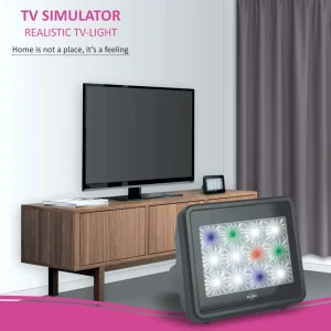 Dummy alarm*ELRO Tv Simulator Anti Inbraak En Diefstal Met Led Verlichting (Adtv4)