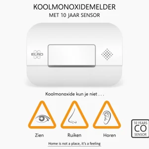 Rookmelders*ELRO Ultra Dunne Rookmelders En Koolmonoxidemelder (Fs4610 + Fc2702)