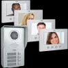 Video deur intercom | Deurintercom met camera*ELRO Video Deur Intercom - 4 Appartementen - Met 4 X 7 Inch Kleurenscherm (Dv477W4)