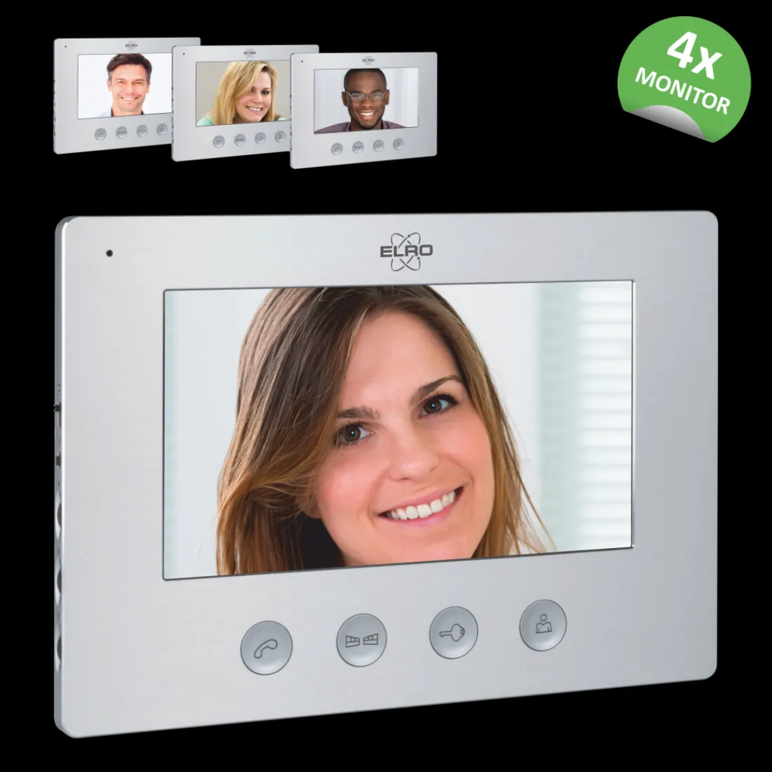 video_deur_intercom___app_2-1.webp Video deur intercom | Deurintercom met camera*ELRO Video Deur Intercom - 4 Appartementen - Met 4 X 7 Inch Kleurenscherm (Dv477W4)