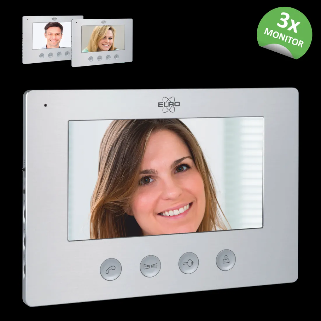 video_deur_intercom___app_2.webp Video deur intercom | Deurintercom met camera*ELRO Video Deur Intercom - 3 Appartementen - Met 3 X 7 Inch Kleurenscherm (Dv477W3)