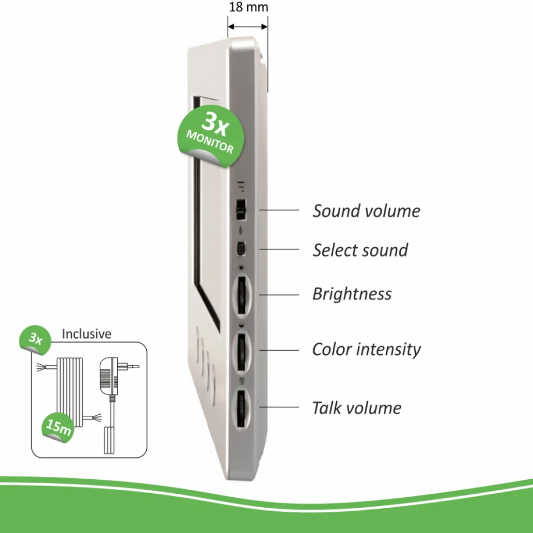 video_deur_intercom___app_5.webp Video deur intercom | Deurintercom met camera*ELRO Video Deur Intercom - 3 Appartementen - Met 3 X 7 Inch Kleurenscherm (Dv477W3)