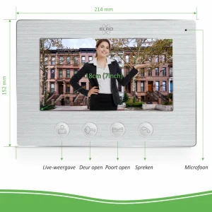 Video deur intercom*ELRO Wifi Ip Video Deur Intercom (Dv477Ip)
