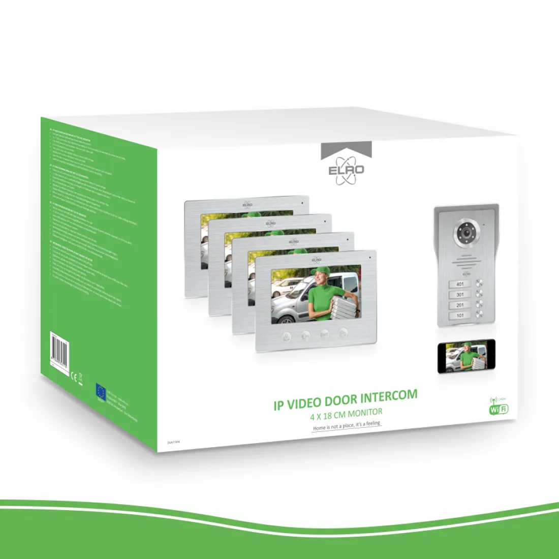 wifi_ip_video_deur_interc_7-2.webp Video deur intercom*ELRO Wifi Ip Video Deur Intercom – 4 Appartementen (Dv477Ip4)