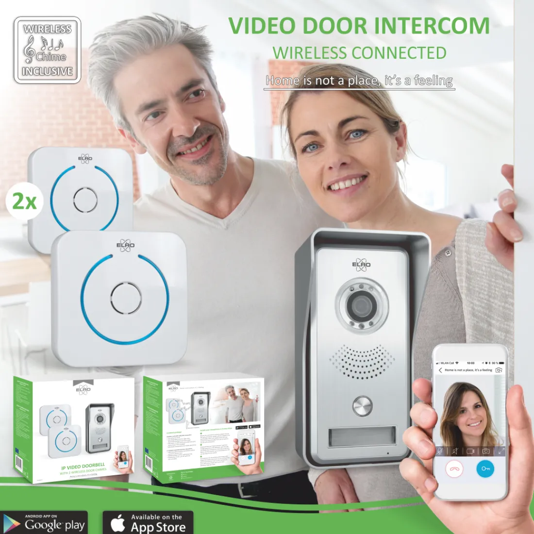 wifi_ip_video_deurbel__me_2.webp Video deur intercom | Deurintercom met camera*ELRO Wifi Ip Video Deurbel – Met 2X Draadloze Deurgong (Dvc040Ip2)
