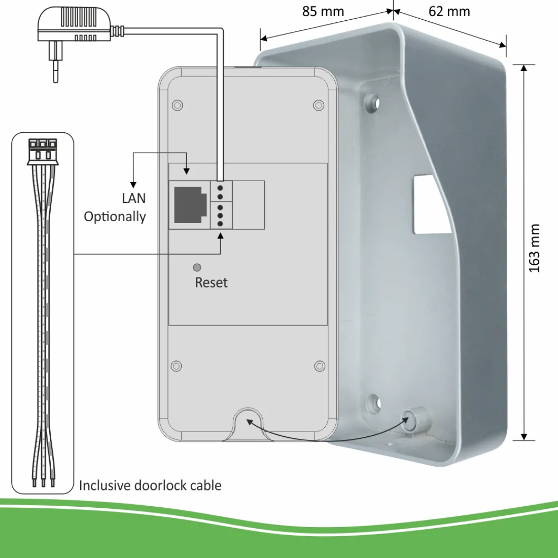 wifi_ip_video_deurbel__me_5.webp Video deur intercom | Deurintercom met camera*ELRO Wifi Ip Video Deurbel – Met 2X Draadloze Deurgong (Dvc040Ip2)