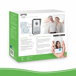 Video deur intercom | Deurintercom met camera*ELRO Wifi Ip Video Deurbel – Met 2X Draadloze Deurgong (Dvc040Ip2)